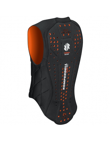 Kamizelka ochraniacz narciarski pleców i tułowia "żółw" Komperdell Ballistic Vest Junior Black/Orange