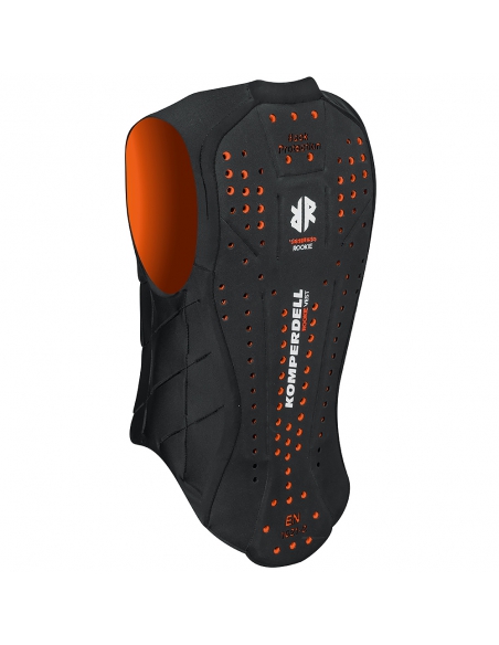 Kamizelka ochraniacz narciarski pleców i tułowia "żółw" Komperdell Ballistic Vest Junior Black/Orange