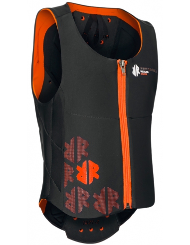 Kamizelka ochraniacz narciarski pleców i tułowia "żółw" Komperdell Ballistic Vest Junior Black/Orange