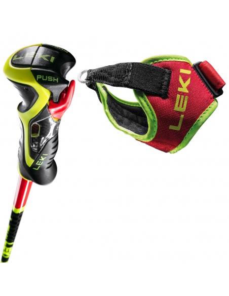 Kije narciarskie slalomowe Leki WCR TBS SL 3D Red (Trigger 3D)