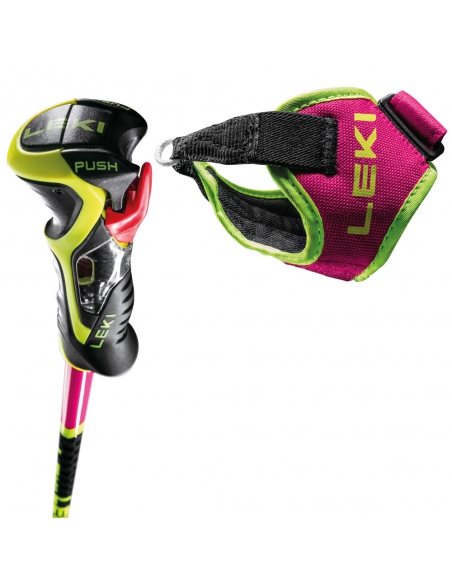 Kije narciarskie slalomowe Leki WCR TBS SL 3D Pink (Trigger 3D)