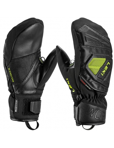 Rękawice narciarskie Leki WCR C-Tech 3D Junior Mitten (jednopalczaste) Black/Ice-Lemon