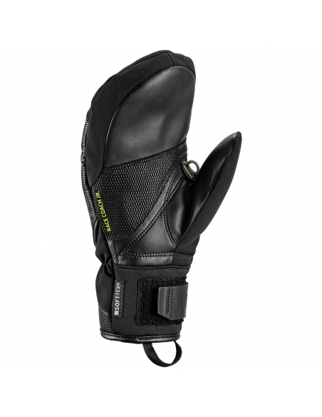 Rękawice narciarskie Leki WCR C-Tech 3D Junior Mitten (jednopalczaste) Black/Ice-Lemon