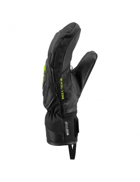 Rękawice narciarskie Leki WCR C-Tech 3D Junior Mitten (jednopalczaste) Black/Ice-Lemon