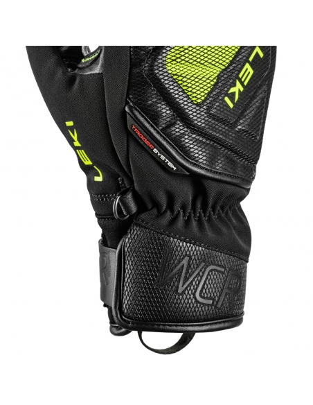 Rękawice narciarskie Leki WCR C-Tech 3D Junior Mitten (jednopalczaste) Black/Ice-Lemon