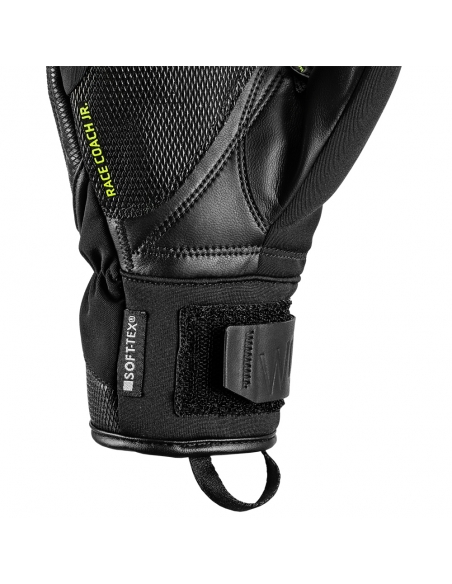 Rękawice narciarskie Leki WCR C-Tech 3D Junior Mitten (jednopalczaste) Black/Ice-Lemon