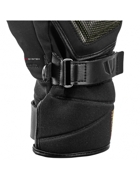 Rękawice narciarskie Leki Race Coach C-Tech S Junior (pięciopalczaste) Black/Ice-Lemon 2022/23