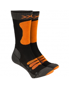 Skarpety narciarskie dziecięce X-Socks SKI JUNIOR 4.0 Anthracite Melange/X-Orange