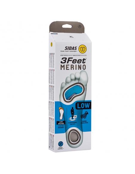 Wkładki do butów narciarskich Sidas Merino 3Feet Low