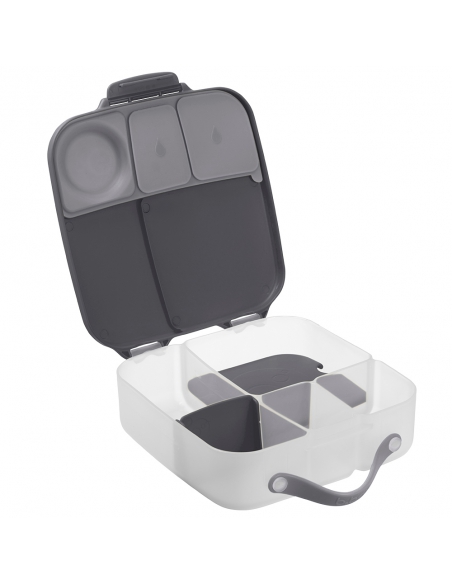Duży lunchbox śniadaniówka z wkładem chłodzącym b.box Graphite