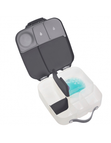 Duży lunchbox śniadaniówka z wkładem chłodzącym b.box Graphite