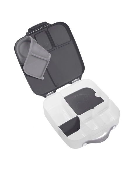 Duży lunchbox śniadaniówka z wkładem chłodzącym b.box Graphite