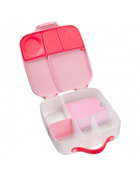 Duży lunchbox śniadaniówka z wkładem chłodzącym b.box Flamingo Fizz