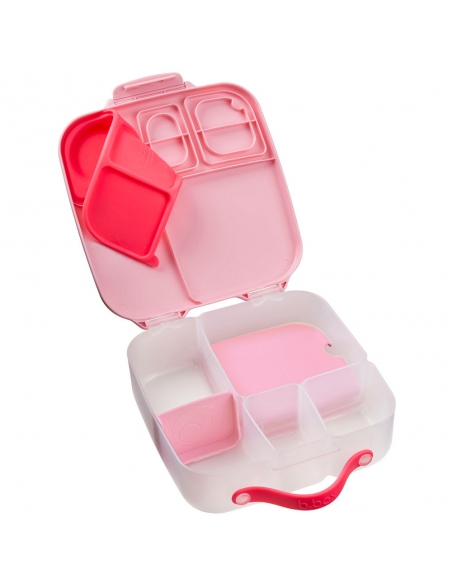 Duży lunchbox śniadaniówka z wkładem chłodzącym b.box Flamingo Fizz