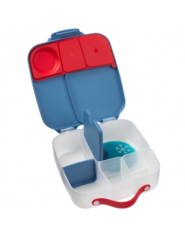 Duży lunchbox śniadaniówka z wkładem chłodzącym b.box Blue Blaze