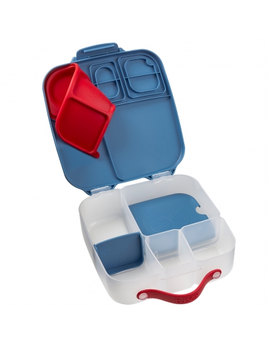 Duży lunchbox śniadaniówka z wkładem chłodzącym b.box Blue Blaze