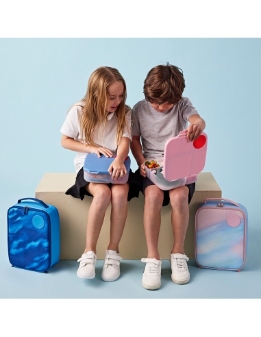 Duży lunchbox śniadaniówka z wkładem chłodzącym b.box Flamingo Fizz