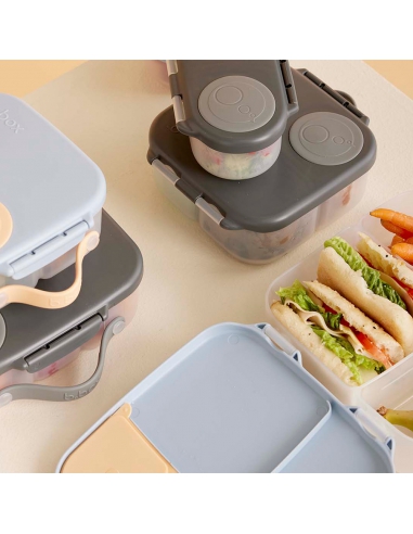 Duży lunchbox śniadaniówka z wkładem chłodzącym b.box Graphite