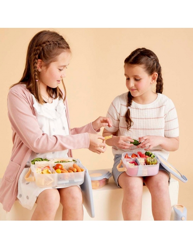 Duży lunchbox śniadaniówka z wkładem chłodzącym b.box Feeling Peachy