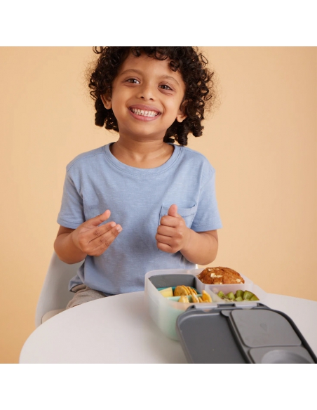 Duży lunchbox śniadaniówka z wkładem chłodzącym b.box Graphite