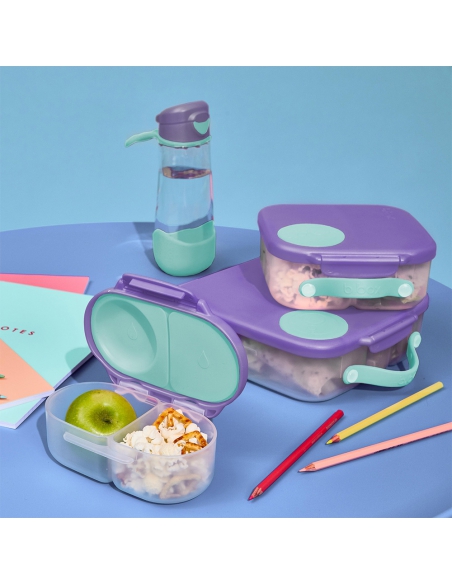 Duży lunchbox śniadaniówka z wkładem chłodzącym b.box Lilac Pop
