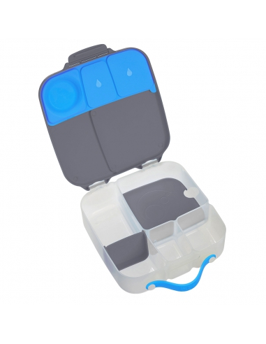 Duży lunchbox śniadaniówka z wkładem chłodzącym b.box Blue Slate