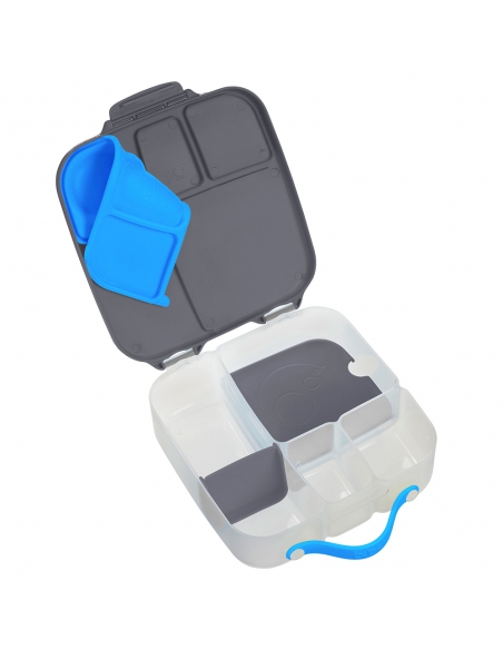 Duży lunchbox śniadaniówka z wkładem chłodzącym b.box Blue Slate