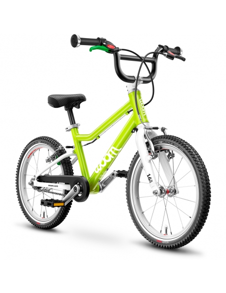 Rower dziecięcy Woom 3 AUTOMAGIC Lizard Lime (16") limonkowy (z automatyczną przerzutką)