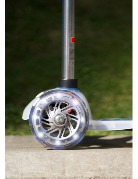 Hulajnoga Mini Micro Deluxe FLUX LED Navy (świecące koła, półprzeźroczysty podest)