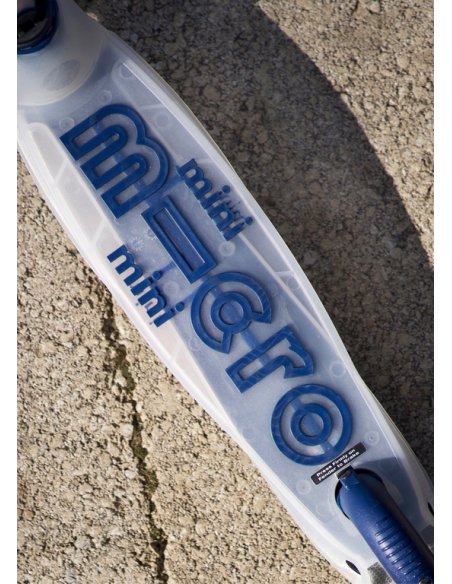 Hulajnoga Mini Micro Deluxe FLUX LED Navy (świecące koła, półprzeźroczysty podest)