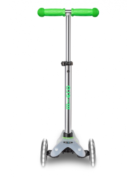 Hulajnoga Mini Micro Deluxe FLUX LED Neon Green (świecące koła, półprzeźroczysty podest)