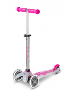 Hulajnoga Mini Micro Deluxe FLUX LED Neon Pink (świecące...