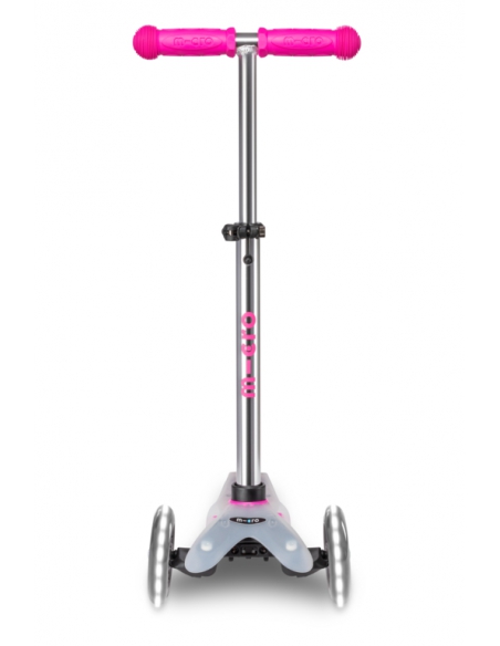 Hulajnoga Mini Micro Deluxe FLUX LED Neon Pink (świecące koła, półprzeźroczysty podest)