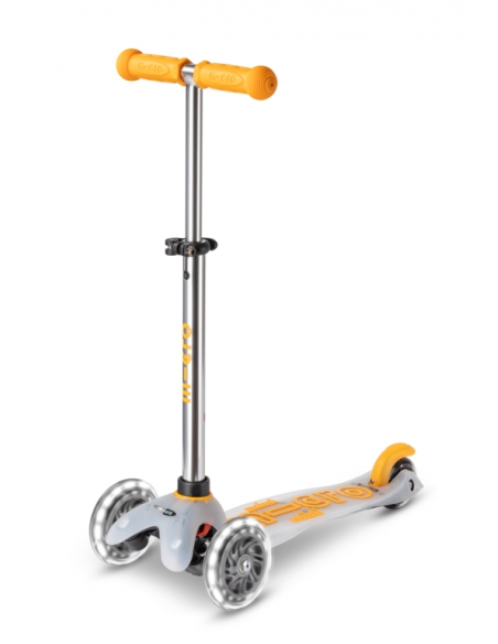 Hulajnoga Mini Micro Deluxe FLUX LED Yellow (świecące koła, półprzeźroczysty podest)