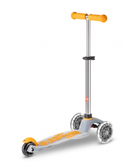 Hulajnoga Mini Micro Deluxe FLUX LED Yellow (świecące koła, półprzeźroczysty podest)