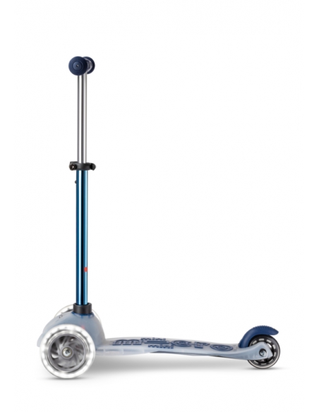 Hulajnoga Mini Micro Deluxe FLUX LED Neochrome Navy (świecące koła, półprzeźroczysty podest)