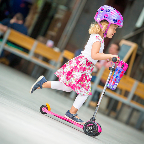 Pokrowiec Micro na butelkę lub bidon kwiatki floral dot fioletowy