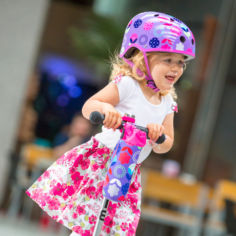 Pokrowiec Micro na butelkę lub bidon kwiatki floral dot fioletowy