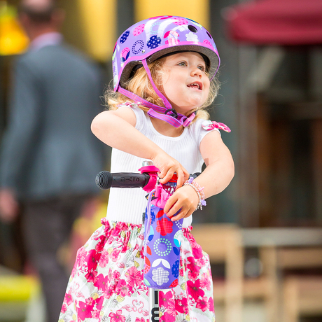 Pokrowiec Micro na butelkę lub bidon kwiatki floral dot fioletowy