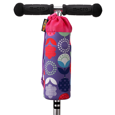 Pokrowiec Micro na butelkę lub bidon kwiatki floral dot fioletowy