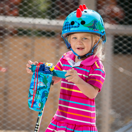 Pokrowiec Micro na butelkę lub bidon scootersaurus dinozaury