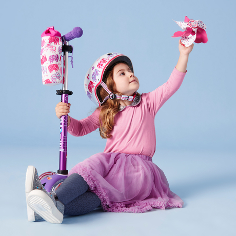 Pokrowiec Micro na butelkę lub bidon różowe słonie elephant