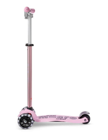 Hulajnoga Maxi Micro Deluxe PRO LED Rose (świecące koła)