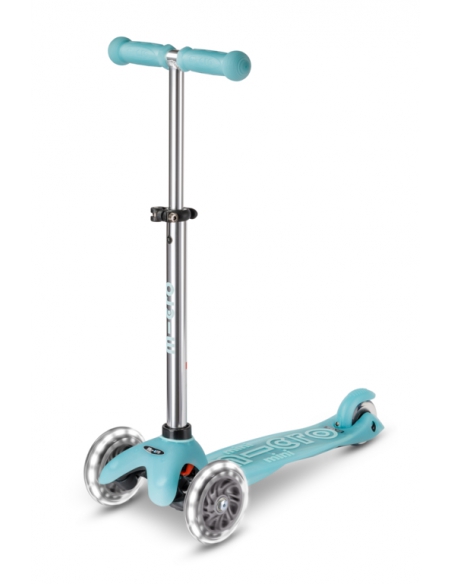 Hulajnoga Mini Micro Deluxe GLOW LED Plus Glacier Aqua (świecące koła i podest)