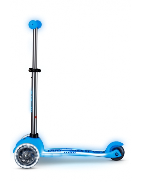 Hulajnoga Mini Micro Deluxe GLOW LED Plus Glacier Aqua (świecące koła i podest)