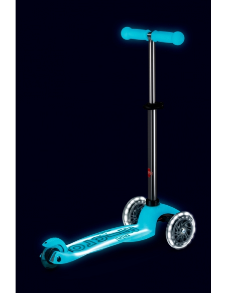 Hulajnoga Mini Micro Deluxe GLOW LED Plus Glacier Aqua (świecące koła i podest)