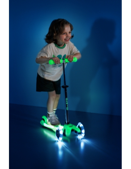 Hulajnoga Mini Micro Deluxe GLOW LED Plus Glacier Aqua (świecące koła i podest)