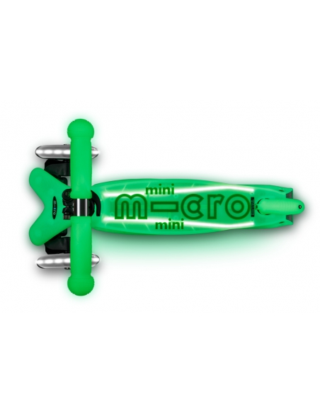 Hulajnoga Mini Micro Deluxe GLOW LED Plus Icy Lime (świecące koła i podest)