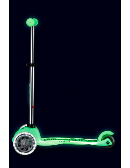 Hulajnoga Mini Micro Deluxe GLOW LED Plus Icy Lime (świecące koła i podest)