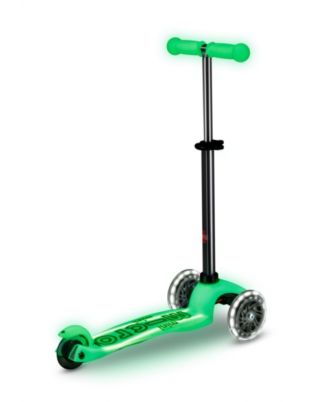Hulajnoga Mini Micro Deluxe GLOW LED Plus Icy Lime (świecące koła i podest)